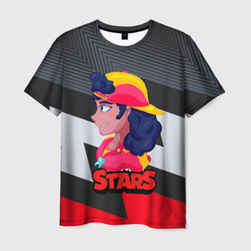 Мужская футболка 3D с принтом Meg фанатский арт BrawlStars в Тюмени, 100% полиэфир | прямой крой, круглый вырез горловины, длина до линии бедер | brawl | brawl stars | brawlstars | mec | meg | бравл | бравлстарс | мег | мек | мэг | мэк