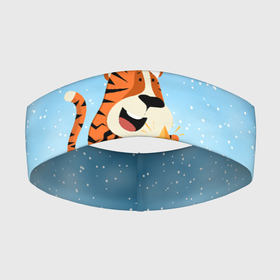 Повязка на голову 3D с принтом Тигр украшает новогоднюю елку в Новосибирске,  |  | 2022 | год тигра | новый год | новый год 2022 | символ года | тигр | тигренок | тигрица | тигры