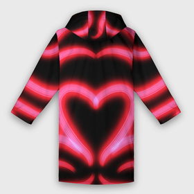 Дождевик унисекс 3D с принтом Neon and love в городе Новоалтайск,  |  | neon | люблю | любовь | неон | неоновое сердечко | неоновое сердце | сердечко | сердце