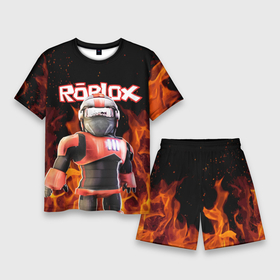 Мужской костюм с шортами 3D с принтом ROBLOX FIRE | РОБЛОКС ОГОНЬ | ПОЖАРНЫЙ в Курске,  |  | roblox | игра | компьютерная игра | логотип | огонь | онлайн | онлайн игра | пламя | пожарный | роблакс | роблокс