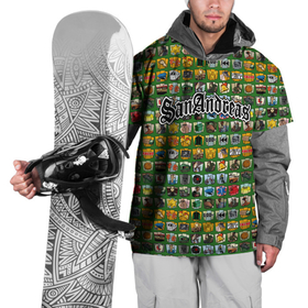 Накидка на куртку 3D с принтом GTA San Andreas 2021 (ачивки паттерн) , 100% полиэстер |  | auto | grand | gta | rockstar | san andreas | theft | баллас | биг смоук | гроув стрит | гта | карл джонсон | райдер | рокстар | сан андреас | сиджей