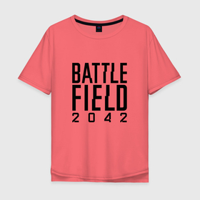 Мужская футболка хлопок Oversize с принтом BATTLEFIELD 2042 LOGO | БАТЛФИЛД 2042 ЛОГО в Тюмени, 100% хлопок | свободный крой, круглый ворот, “спинка” длиннее передней части | battelfield 6 | battle royale | battlefield | battlefield 2042 | battlefield six | game | games | батл рояль | батл филд | батлфилд | баттлефилд 6 | баттлфилд 2042 | игра | игры | королевская битва