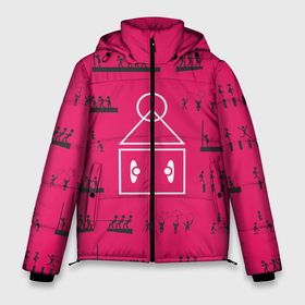 Мужская зимняя куртка 3D с принтом Игры на стене в Белгороде, верх — 100% полиэстер; подкладка — 100% полиэстер; утеплитель — 100% полиэстер | длина ниже бедра, свободный силуэт Оверсайз. Есть воротник-стойка, отстегивающийся капюшон и ветрозащитная планка. 

Боковые карманы с листочкой на кнопках и внутренний карман на молнии. | squid game | игра в кальмара | игры на стене | пиктограмма | сериал игра в кальмара | сериал корейский