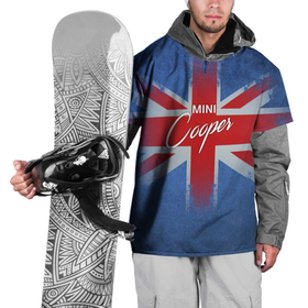 Накидка на куртку 3D с принтом Mini cooper Великобритания в Тюмени, 100% полиэстер |  | Тематика изображения на принте: авто | великобритания | лого | мини | флаг