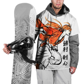 Накидка на куртку 3D с принтом Химура   Бродяга Кенсин в Новосибирске, 100% полиэстер |  | rk | ruroken | rurouni kenshin | samurai x | аниме | бродяга кэнсин | манга | самурай икс | химура