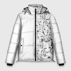 Мужская зимняя куртка 3D с принтом Личная Симс в Тюмени, верх — 100% полиэстер; подкладка — 100% полиэстер; утеплитель — 100% полиэстер | длина ниже бедра, свободный силуэт Оверсайз. Есть воротник-стойка, отстегивающийся капюшон и ветрозащитная планка. 

Боковые карманы с листочкой на кнопках и внутренний карман на молнии. | 2d | аниме | кошкодевочка | неко | симс | у ушами