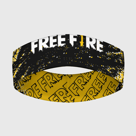 Повязка на голову 3D с принтом garena | free fire, ,  |  | free fire | free fire battlegrounds | garena | garena free fire | гарена | игра | фри фаер | шутер