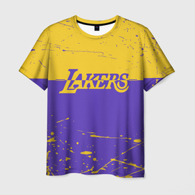 Мужская футболка 3D с принтом Kobe Bryant   Los Angeles Lakers   NBA в Кировске, 100% полиэфир | прямой крой, круглый вырез горловины, длина до линии бедер | 24 | kobebryant | lakers | nba | баскетбол | баскетболист | коби брайант | лейкерс | нба | спорт