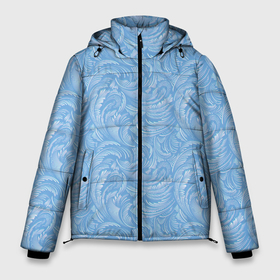 Мужская зимняя куртка 3D с принтом Морозный Иней в Тюмени, верх — 100% полиэстер; подкладка — 100% полиэстер; утеплитель — 100% полиэстер | длина ниже бедра, свободный силуэт Оверсайз. Есть воротник-стойка, отстегивающийся капюшон и ветрозащитная планка. 

Боковые карманы с листочкой на кнопках и внутренний карман на молнии. | merry christmas | дед мороз | ёлка | зима | мороз | новый год | подарок | праздник | рождество | с новым годом | сантаклаус | снег | снеговик | снегурочка | снежинки | снежные узоры | узоры