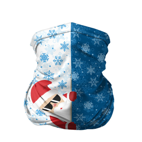 Бандана-труба 3D с принтом С Новым Годом (дед мороз) в Петрозаводске, 100% полиэстер, ткань с особыми свойствами — Activecool | плотность 150‒180 г/м2; хорошо тянется, но сохраняет форму | christmas | merry christmas | santa claus | дед мороз | ёлка | зима | мороз | новый год | подарок | праздник | рождество | с новым годом | санта клаус | снегурочка | снежинки