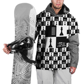 Накидка на куртку 3D с принтом Шахматы. Король и королева. 2022 в Белгороде, 100% полиэстер |  | Тематика изображения на принте: chees | клетки | королева | король | шахматы