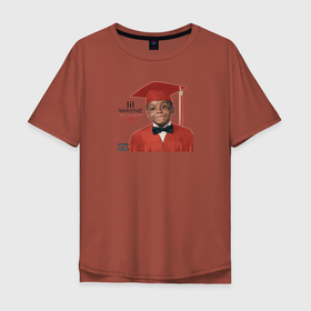 Мужская футболка хлопок Oversize с принтом Tha Carter 4 , 100% хлопок | свободный крой, круглый ворот, “спинка” длиннее передней части | lil wayne | альбом | картер | лил уэйн | малыш | обложка альбома | рэп | студент | хип хоп