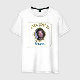 Мужская футболка хлопок с принтом Dr. Dre 1992 в Курске, 100% хлопок | прямой крой, круглый вырез горловины, длина до линии бедер, слегка спущенное плечо. | 1992 | dr dre | the chronic | альбом | американский рэпер | битмейкер | доктор дрэ | обложка альбома | продюсер | хронический