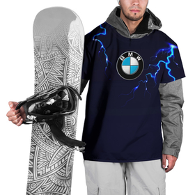Накидка на куртку 3D с принтом BMW разряд молнии. в Кировске, 100% полиэстер |  | bmw | bmw performance | m | motorsport | performance | бмв | моторспорт