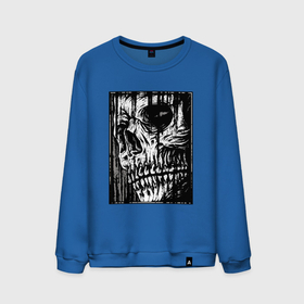 Мужской свитшот хлопок с принтом Skeleton , 100% хлопок |  | halloween | арт | графика | зомби | мистика | праздник | тыква | ужасы | хэллоуин