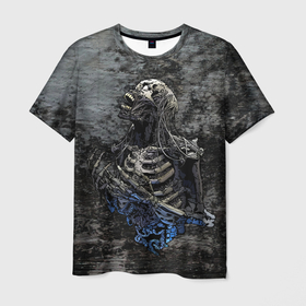 Мужская футболка 3D с принтом Scream в Белгороде, 100% полиэфир | прямой крой, круглый вырез горловины, длина до линии бедер | halloween | арт | графика | зомби | мистика | праздник | скелет | тыква | ужасы | хэллоуин | череп