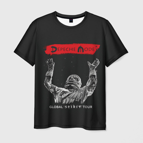Мужская футболка 3D с принтом DM tour в Тюмени, 100% полиэфир | прямой крой, круглый вырез горловины, длина до линии бедер | alternative | depech mode | dj | electo | music | альтернатива | депеж мот | депеш мод | музыка | электроника