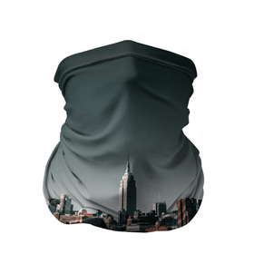 Бандана-труба 3D с принтом Вид на Нью Йорк в Санкт-Петербурге, 100% полиэстер, ткань с особыми свойствами — Activecool | плотность 150‒180 г/м2; хорошо тянется, но сохраняет форму | Тематика изображения на принте: большой город | вид | здания | нью йорк | океан | панорама