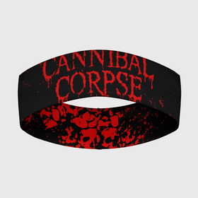 Повязка на голову 3D с принтом CANNIBAL CORPSE КРАСНЫЕ ЧЕРЕПА в Екатеринбурге,  |  | cannibal | cannibal corpse | corpse | death metal | deathgrind | алекс уэбстер | брутальный дэт метал | дэт метал | дэтграйнд | каннибал корпс | кеннибал корпс | кэннибал корпс | пол мазуркевич | роб барретт | труп каннибала