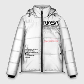 Мужская зимняя куртка 3D с принтом NASA БЕЛАЯ ФОРМА | НАСА WHITE UNIFORM в Тюмени, верх — 100% полиэстер; подкладка — 100% полиэстер; утеплитель — 100% полиэстер | длина ниже бедра, свободный силуэт Оверсайз. Есть воротник-стойка, отстегивающийся капюшон и ветрозащитная планка. 

Боковые карманы с листочкой на кнопках и внутренний карман на молнии. | galaxy | nasa | space | space company | star | астрономия | галактика | звезды | космическая компания | космос | наса