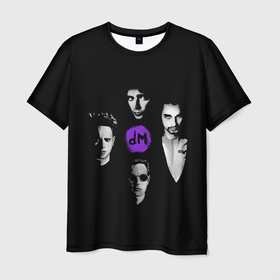Мужская футболка 3D с принтом Depeche mode band в Кировске, 100% полиэфир | прямой крой, круглый вырез горловины, длина до линии бедер | alternative | depechе mode | dj | electo | music | альтернатива | депеж мот | депеш мод | музыка | электроника