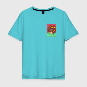 Мужская футболка хлопок Oversize с принтом Открытка в Санкт-Петербурге, 100% хлопок | свободный крой, круглый ворот, “спинка” длиннее передней части | art | kazi | postcard | открытка | портрет