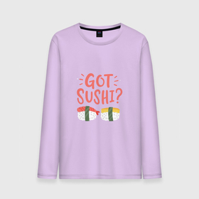 Мужской лонгслив хлопок с принтом Суши есть в Курске, 100% хлопок |  | got sushi | еда | палочки | суши | фастфуд