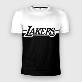 Мужская футболка 3D Slim с принтом Kobe Bryant   Los Angeles Lakers. в Санкт-Петербурге, 100% полиэстер с улучшенными характеристиками | приталенный силуэт, круглая горловина, широкие плечи, сужается к линии бедра | 24 | kobebryant | lakers | nba | баскетбол | баскетболист | коби брайант | лейкерс | нба | спорт