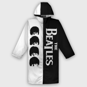Дождевик унисекс 3D с принтом The Beatles черно   белый партер в городе Новоалтайск,  |  | beatles | the beatles | бителз | бителс | битлз | битлс | битлы | группа | джон леннон | джордж харрисон | жуки | зе | ливерпульская четвёрка | мерсибит | пол маккартни | поп | ринго старр | рок
