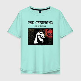 Мужская футболка хлопок Oversize с принтом The Offspring out of control в Екатеринбурге, 100% хлопок | свободный крой, круглый ворот, “спинка” длиннее передней части | offspring | the offspring | альтернативный | группа | декстер холланд | отпрыск | офспринг | оффспринг | панк | поп | потомок | продукт | результат | рок | скейт