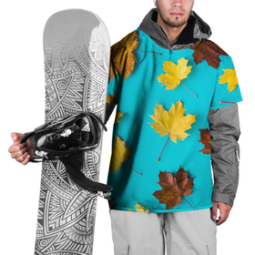 Накидка на куртку 3D с принтом Кленовый листочек в Новосибирске, 100% полиэстер |  | красивое | листья | модное | осень | тренды