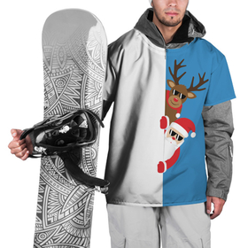 Накидка на куртку 3D с принтом Крутые Санта и Олень , 100% полиэстер |  | Тематика изображения на принте: christmas | merry christmas | santa claus | в очках | дед мороз | ёлка | новогодние олени | новый год | оленёнок бэмби | оленёнок рудольф | с новым годом | сантаклаус | свитер с оленями | северный олень | снегурочка