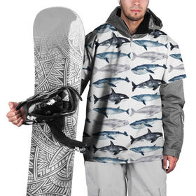 Накидка на куртку 3D с принтом принт с китами в Белгороде, 100% полиэстер |  | Тематика изображения на принте: ocean | sea | киты | море | морской принт | морской фон | океан | паттерн | рыбы | текстуры