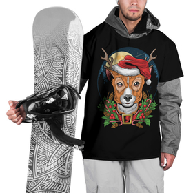 Накидка на куртку 3D с принтом Рождественский Оленёнок в Новосибирске, 100% полиэстер |  | Тематика изображения на принте: christmas | merry christmas | santa claus | дед мороз | ёлка | новогодние олени | новый год | оленёнок бэмби | оленёнок рудольф | с новым годом | сантаклаус | свитер с оленями | северный олень | снегурочка | снежинки