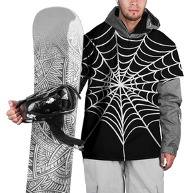 Накидка на куртку 3D с принтом паутинка без паучка в Курске, 100% полиэстер |  | вечеринка | диджей | игра | квест | клуб | музыка | паттерн | паук | паутина | танец | хэллоуин