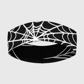 Повязка на голову 3D с принтом паутинка без паучка ,  |  | вечеринка | диджей | игра | квест | клуб | музыка | паттерн | паук | паутина | танец | хэллоуин