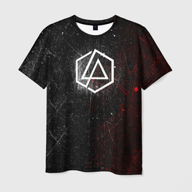Мужская футболка 3D с принтом Linkin Park Logo | Линкин Парк , 100% полиэфир | прямой крой, круглый вырез горловины, длина до линии бедер | album | bennington | chester | green | grunge | linkin park | mike | music | rock | shinoda | style | альбом | беннингтон | гитара | гранж | линкин парк | логотип | музыка | надпись | певец | полосы | потертости | рок | честер | шинода