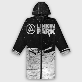 Дождевик унисекс 3D с принтом Линкин Парк Лого Рок ЧБ | Linkin Park Rock в городе Новоалтайск,  |  | album | bennington | chester | green | grunge | linkin park | mike | music | rock | shinoda | style | альбом | беннингтон | гитара | гранж | линкин парк | логотип | музыка | надпись | певец | полосы | потертости | рок | честер | шинода