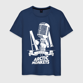 Мужская футболка хлопок с принтом Arctic Monkeys, рок , 100% хлопок | прямой крой, круглый вырез горловины, длина до линии бедер, слегка спущенное плечо. | arctic | monkeys | rock | алекс тёрнер | арктик | группа | группы | джейми кук | инди | манкиз | музыка | мэтт хелдерс | ник омэлли | постпанк | рок