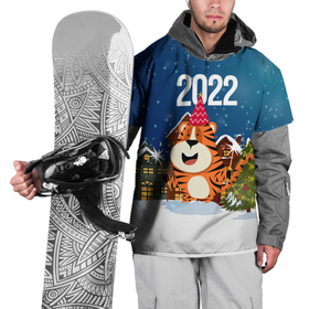 Накидка на куртку 3D с принтом Тигр   новый год 2022 в Новосибирске, 100% полиэстер |  | Тематика изображения на принте: 2022 | год тигра | новый год | новый год 2022 | символ года | тигр | тигренок | тигрица | тигры