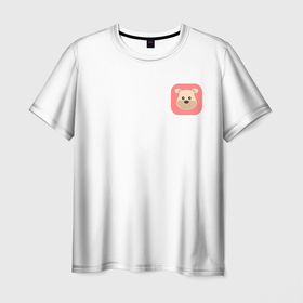 Мужская футболка 3D с принтом MiniDog в Санкт-Петербурге, 100% полиэфир | прямой крой, круглый вырез горловины, длина до линии бедер | dog | funny | sweet