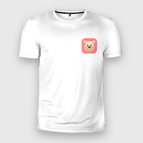 Мужская футболка 3D Slim с принтом MiniDog в Тюмени, 100% полиэстер с улучшенными характеристиками | приталенный силуэт, круглая горловина, широкие плечи, сужается к линии бедра | dog | funny | sweet