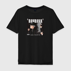 Мужская футболка хлопок Oversize с принтом BANDANA 2021 BBT  KIZARU в Курске, 100% хлопок | свободный крой, круглый ворот, “спинка” длиннее передней части | bandana | big baby tape | kizaru | альбом | биг бейби тэйп | кизару | новый альбом | обложка
