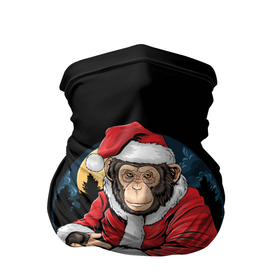 Бандана-труба 3D с принтом CHRISTMAS (обезьяна) в Курске, 100% полиэстер, ткань с особыми свойствами — Activecool | плотность 150‒180 г/м2; хорошо тянется, но сохраняет форму | chimpanzee | christmas | gorilla | merry christmas | monkey | santa claus | бигфут | гамадрил | гиббон | год обе | горилла | дед мороз | ёлка | животное | зверь | мартышка | новый год | обезьяна | орангутан | подарок | праздник