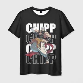 Мужская футболка 3D с принтом Chipp , 100% полиэфир | прямой крой, круглый вырез горловины, длина до линии бедер | game | games | ggs | guilty gear | guilty gear strive | гилти гир стрэйв | игра | игры