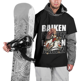 Накидка на куртку 3D с принтом Baiken в Тюмени, 100% полиэстер |  | game | games | ggs | guilty gear | guilty gear strive | гилти гир стрэйв | игра | игры
