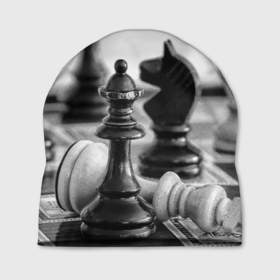 Шапка 3D с принтом Шах и мат Шахматы в Санкт-Петербурге, 100% полиэстер | универсальный размер, печать по всей поверхности изделия | доска | игра | игровая | игры | кони | конь | короли | король | логика | логичные | настольная | настольные | пешка | пешки | спорт | спортивная | ферзь | шахматный | шахматы