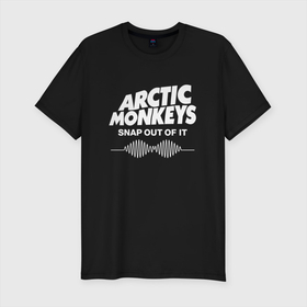 Мужская футболка хлопок Slim с принтом Arctic Monkeys, группа в Новосибирске, 92% хлопок, 8% лайкра | приталенный силуэт, круглый вырез ворота, длина до линии бедра, короткий рукав | arctic | monkeys | rock | алекс тёрнер | арктик | группа | группы | джейми кук | инди | манкиз | музыка | мэтт хелдерс | ник омэлли | постпанк | рок