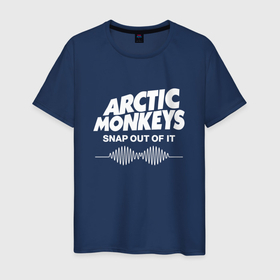 Мужская футболка хлопок с принтом Arctic Monkeys, группа в Курске, 100% хлопок | прямой крой, круглый вырез горловины, длина до линии бедер, слегка спущенное плечо. | arctic | monkeys | rock | алекс тёрнер | арктик | группа | группы | джейми кук | инди | манкиз | музыка | мэтт хелдерс | ник омэлли | постпанк | рок