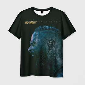 Мужская футболка 3D с принтом Skillet Unleashed , 100% полиэфир | прямой крой, круглый вырез горловины, длина до линии бедер | album | christian | cooper | john | rock | skillet | victorious | джон | купер | рок | христианский